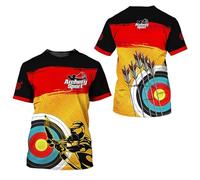 Camiseta Deportiva para Hombre y Mujer con Diseño de Diana de Tiro con Arco Impresa en 3D Verano Unisex Casual Genial con Gráfico de Blancos Regalo Divertido para Arquero
