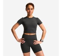Camiseta Deportiva Shape Mujer Gris Oscuro Manga Corta S