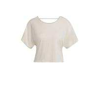 Camiseta deportiva sin espalda Adidas Studio para mujer crudo S