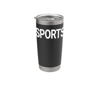 Camiseta deportiva That Says - Un diseño que dice deportes Vaso térmico de acero inoxidable de doble pared