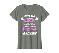 Camiseta Despedida Compañera Trabajo Buena Suerte Camiseta, Mujer, Verde Militar Jaspeado, XL