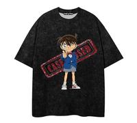 Camiseta Detective Conan Unisex Anime Print Loose Casual Manga Corta Street Trend Retro Harajuku Style Camiseta Conan Edogawa...