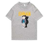 Camiseta Detective Ran Mouri Conan Unisex Anime Print Casual Manga Corta Verano Cuello Redondo Oversize Top Conan Edogawa tee