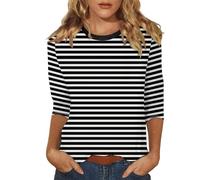 Camiseta Dia De La Madre Tops para Mujer Casual Verano Tops Manga Cuello Camiseta Suelta Lateral Dividida Túnica Blusa Camiseta Casual Mujer Camisetas Largas Mujer T Regalos Originales para 40 Años