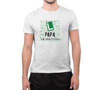 Camiseta Día del Padre | Regalo Día del Padre | Ideas de Regalos Originales | Futuro Papá | Día del Padre Regalo Original | Ideas Día del Padre | Súper Papá. (S, Blanco)