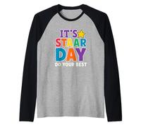 Camiseta Día STAAR No Te Estreses Da Lo Mejor Profesor Camiseta Manga Raglan