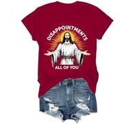 Camiseta Disappointments All of You, camiseta Disappointments All of You Jesus, camiseta Disappointments All of You, unisex, Burdeos, XL
