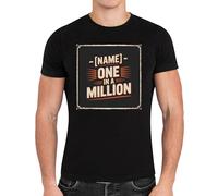 Camiseta Diseño Definitivo Personas Un Millón T-Shirt Informal Manga Corta Elegante Mangas Cortas para Gimnasio Correr Pesca S