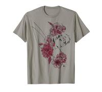 Camiseta Disney Peter Pan Campanilla Flores Floral Outline Camiseta