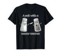Camiseta Divertida A Salt with a Deadly Weapon Camiseta