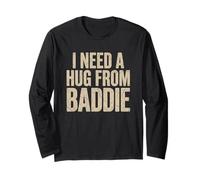 Camiseta Divertida Baddie Girl Girl Friend Boy Manga Larga