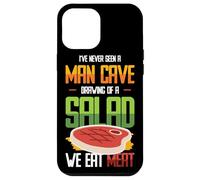 Camiseta Divertida BBQ Carne Bistec Parrilla Hombre Carcasa para iPhone 12 Pro MAX