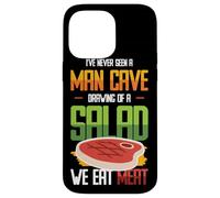 Camiseta Divertida BBQ Carne Bistec Parrilla Hombre Carcasa para iPhone 14 Pro MAX