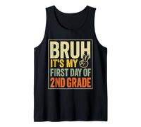 Camiseta Divertida Bruh It's My First Day of 2nd Grade Camiseta sin Mangas