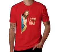 Camiseta divertida con cita de Jesús, I Saw That Christian Humor, regalo de meme religioso para creyentes, Redstyle, L