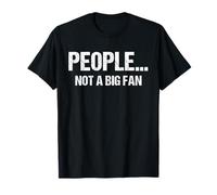 Camiseta divertida con cita introvertida de personas sarcásticas con texto en inglés "Not A Big Fan" Camiseta