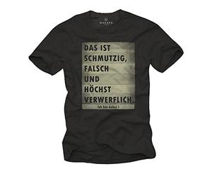 Camiseta Divertida con Frase Aleman - Esta es Sucio, Mal y Altamente reprobable. Cuenta Conmigo - L