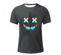 Camiseta divertida con gráficos para hombre, camiseta deportiva informal de verano, para uso diario, camiseta ligera de humor, gris, M
