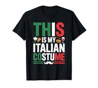 Camiseta Divertida con la Bandera de Italia This Is My Italian Costume Camiseta