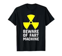 Camiseta divertida con texto en inglés "Beware of Fart Machine" Camiseta