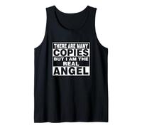Camiseta Divertida con Texto en inglés I Am Angel Camiseta sin Mangas