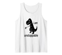 Camiseta Divertida con Texto en inglés I Am Unstoppable para Hombres, Mujeres y jóvenes Camiseta sin Mangas