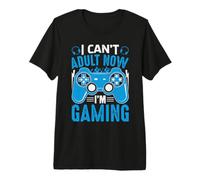 Camiseta Divertida con Texto en inglés I Can't Adult Now I'm Gamer Camiseta Premium
