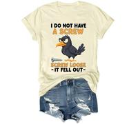 Camiseta divertida con texto en inglés "I Do Not Have A Screw Loose It Fell Out", Amarillo cremoso, L