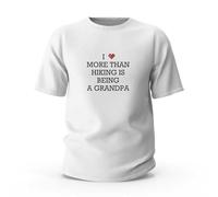 Camiseta divertida con texto en inglés "I Love More Than Hiking is Being A Grandpa", camisetas divertidas para mujer, camisetas sarcásticas F, Color, L