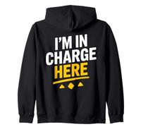 Camiseta Divertida con Texto en inglés I'm In Charge Here Sudadera con Capucha