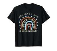 Camiseta divertida con texto en inglés "someone i love is banjo in heaven" Camiseta
