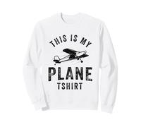 Camiseta Divertida con Texto en inglés This is My Plane Sudadera
