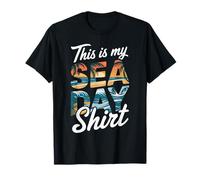 Camiseta Divertida con Texto en inglés This Is My Sea Day Camiseta