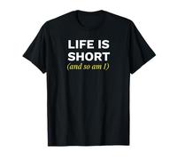 Camiseta Divertida, Corta, con Humor para Personas pequeñas y Citas sarcásticas Camiseta