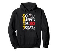 Camiseta Divertida de 30 cumpleaños con Texto en inglés So Happy I'm 30 Today Nurse Sudadera con Capucha