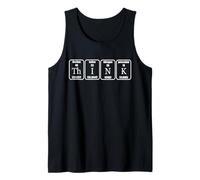 Camiseta divertida de ciencia Th I N K Camiseta sin Mangas