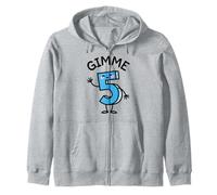 Camiseta Divertida de cumpleaños Gimme 5 Give me Five Free High Fives Sudadera con Capucha