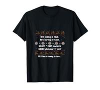 Camiseta Divertida de desarrollador de Nerd SQL Claus is Coming to Town Camiseta