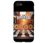 Camiseta Divertida de Dibujos Animados con Parodia de Bagel para el Desayuno y Comida de The Bagels Carcasa para iPhone SE (2020) / 7/8