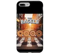 Camiseta Divertida de Dibujos Animados con Parodia de Bagel para el Desayuno y Comida de The Bagels Carcasa para iPhone 7 Plus/8 Plus