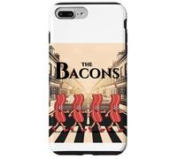 Camiseta Divertida de Dibujos Animados con Parodia de Tocino para el Desayuno de The Bacons Carcasa para iPhone 7 Plus/8 Plus