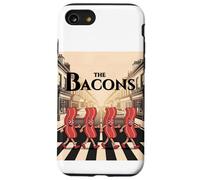 Camiseta Divertida de Dibujos Animados con Parodia de Tocino para el Desayuno de The Bacons Carcasa para iPhone SE (2020) / 7/8