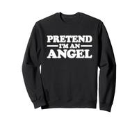Camiseta Divertida de Disfraz de Halloween de fingir Que Soy un ángel Sudadera