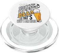 Camiseta Divertida de fútbol y Cerveza Darum Bin Ich Hier PopSockets PopGrip para MagSafe