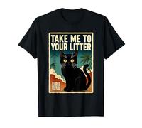 Camiseta Divertida de Gato japonés Take Me to Your Litter Camiseta