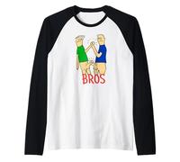Camiseta Divertida de la Amistad de Bros Before Hoes Camiseta Manga Raglan