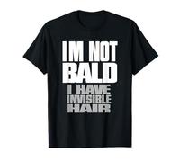 Camiseta divertida de los hombres del pelo invisible calvo no estoy calvo Camiseta