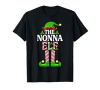 Camiseta Divertida de Navidad con Texto en inglés I'm The Nonna Elf Camiseta