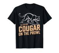 Camiseta divertida de puma de advertencia al acecho Camiseta
