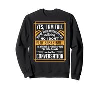 Camiseta Divertida de Regalo con Texto en inglés Yes I'm Tall No I Don't Play Basketball Sudadera